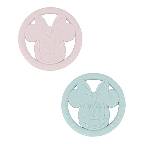 Image of Cudlie Disney Silicone Teether Toy Set for Infants, Food Grade and BPA Free Teethers for Babies 6-12 Months, 2-Pack Teether Toys for Newborns