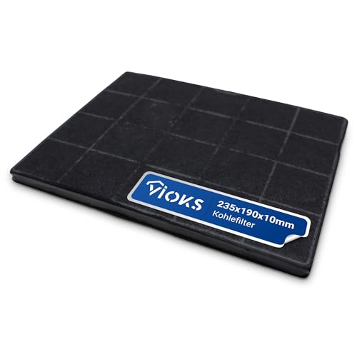 VIOKS Filtre à charbon actif pour hotte aspirante 240 x 193 x 10 mm Remplace Electrоlux Juno Zanker Zanussi 9029798767 33005299 ECFB01 Best 08999113 Filtre...