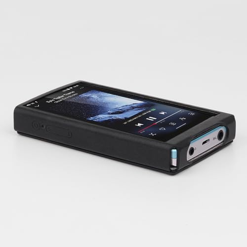 MITER Case for FiiO JM21, Handmade Artificial PU Leather Cover for fiio-jm21 (Light Black) by MITER - Image 2