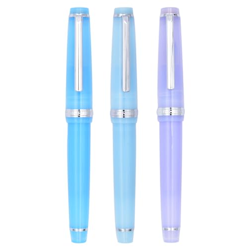 Ranvi 3 PCS Jinhao 82 Acrylic Fountain Pen, Iridium Fine Nib with Ink Converter - Image 3
