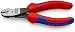 Produktbild KNIPEX Kraft-Seitenschneider auf SB-Karte mit Mehrkomponenten-Hüllen schwarz atramentiert 140 mm, 74 02 140 SB