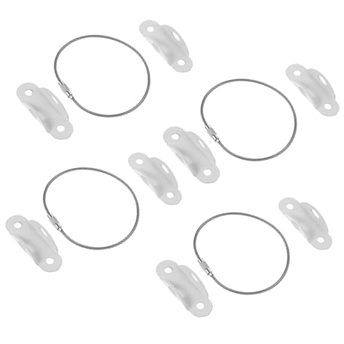 LEDMOMO 4 セット 家具落下防止 壁 アウトレットカバーベビー キャビネットバンパー ベビー 用家具アンカー 家具の スト 本棚のアンカー 合金 白い