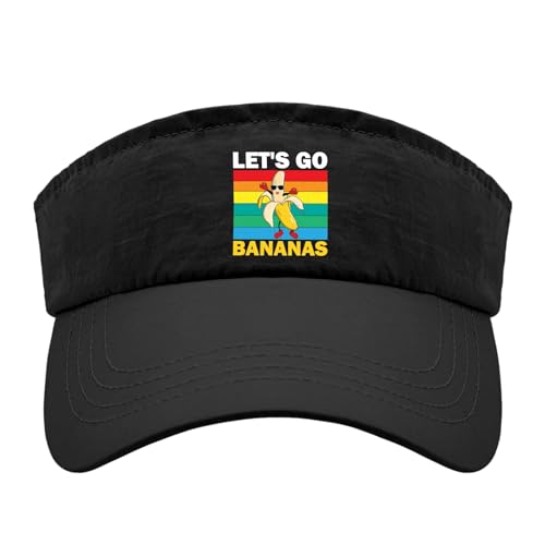 Let's go Bananas Cap Visor for Men Sun Visors Funny Sun Visor Hats