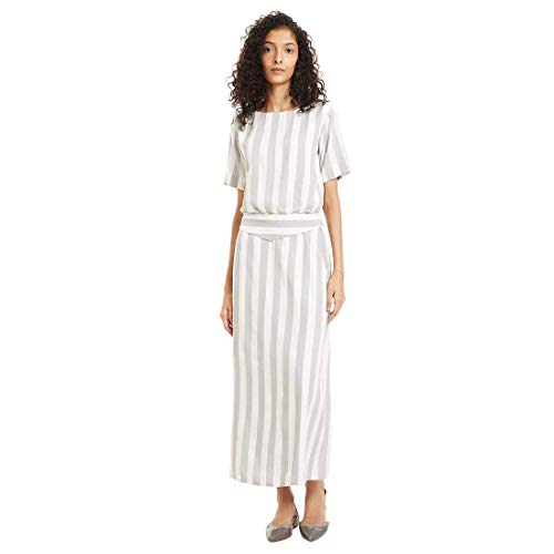 Image of DEEBACO Women's Cotton Sheath Maxi Floral Printed Shrug Dress
