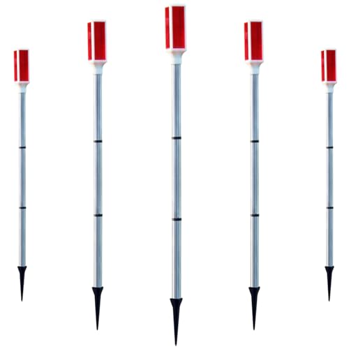 Marqueurs d'allée solaire LED 30 pouces étanches pour balisage de jardin et chasse-neige