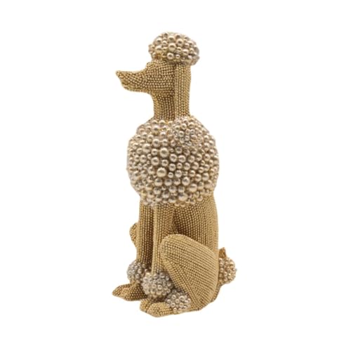 Statue de chien caniche à collectionner, le cadeau idéal pour mariage et pendaison de crémaillère