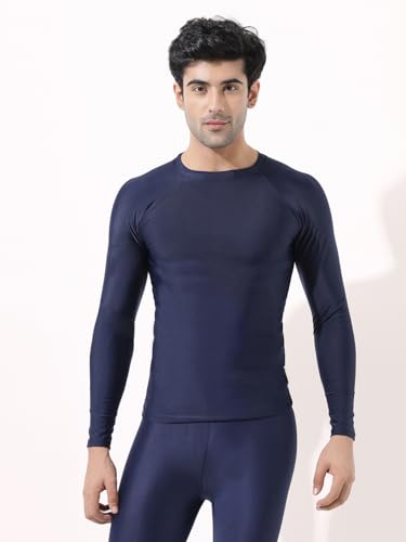 Image of LYCOT Compression Top Full Sleeve Plain Athletic Fit Multi Sports Cycling, Cricket, Football, Badminton, Gym, Fitness & Other Outdoor Inner Wear