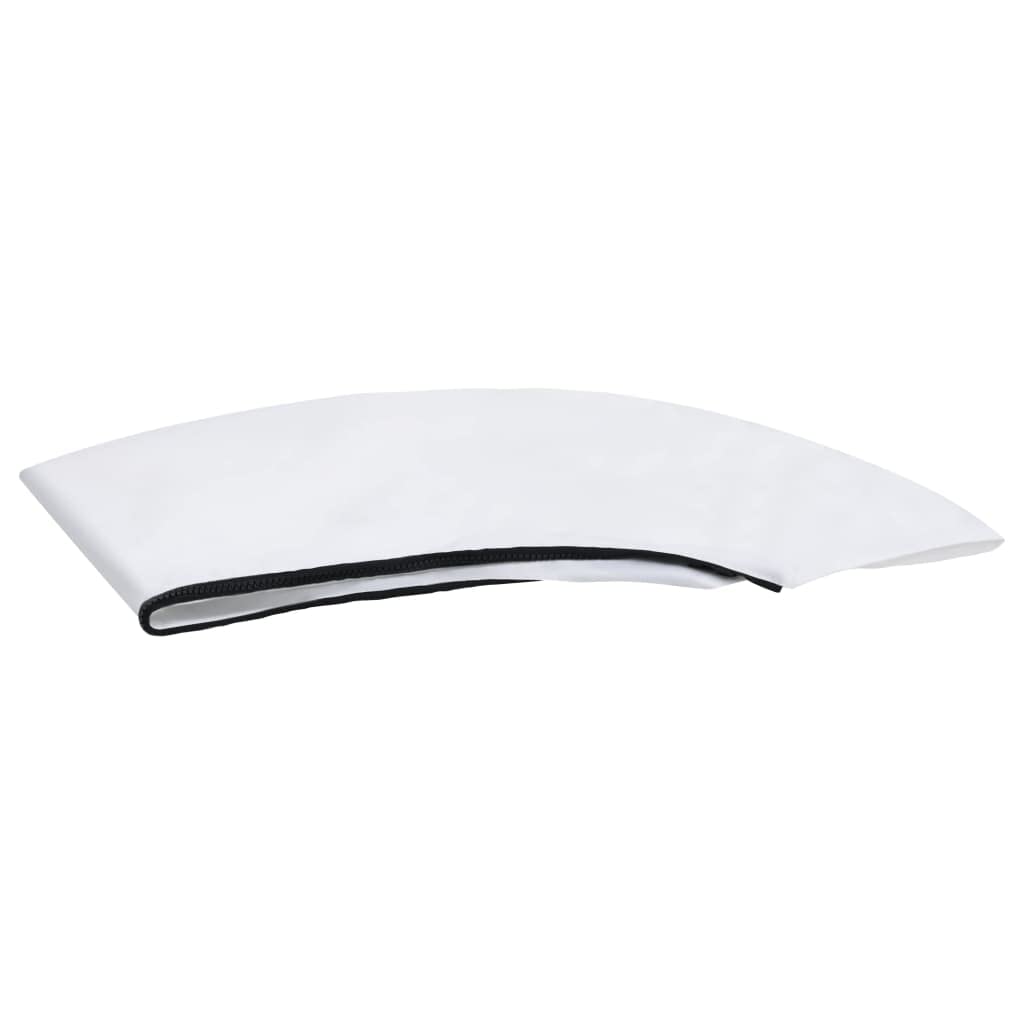 2 archi Bimini Top bianco, 150 x 120 x 110 cm, tettoia per barca, altezza 110 cm, larghezza regolabile 115-125, poliestere resistente ai raggi UV con rivestimento in PU, telaio in alluminio anodizzato