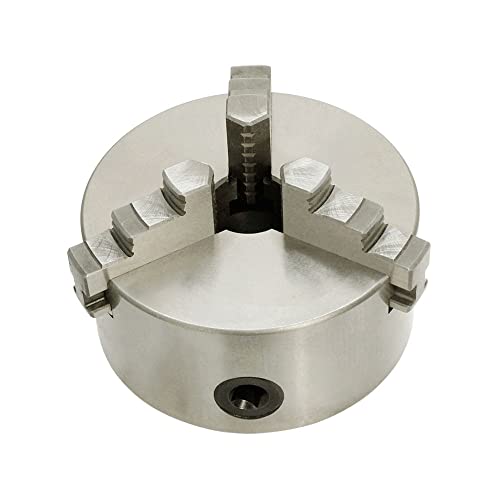 6'' 3 Jaw Lathe Chuck Self Centering Hardened Plain Back Inside Outside Jaws #TOP1