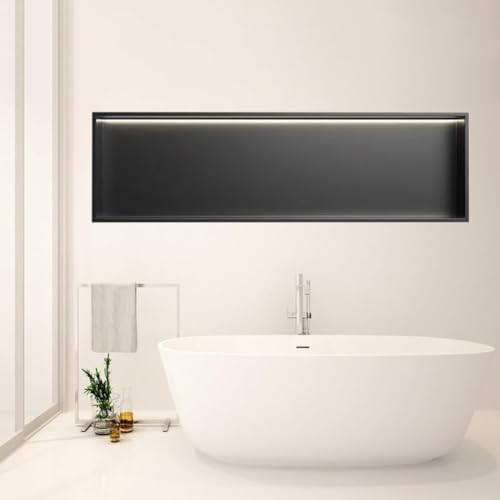 Douche encastrée LED sans carrelage pour éviter les fuites et moisissures