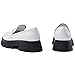 Cestfini Women's Chunky Loafers Platform Comfortable Slip-On Dressy Business Casual Fashion Outfit Loafer Shoes LF04W-184-RT-PAPENT White-7.5