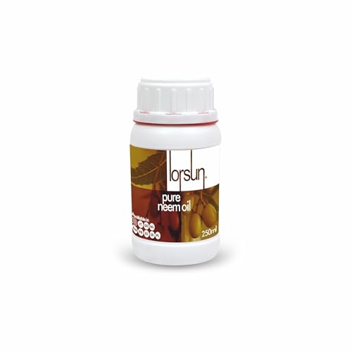 Lorsun Aceite de Neem Puro, 100% Prensado en Frío - 250 ml