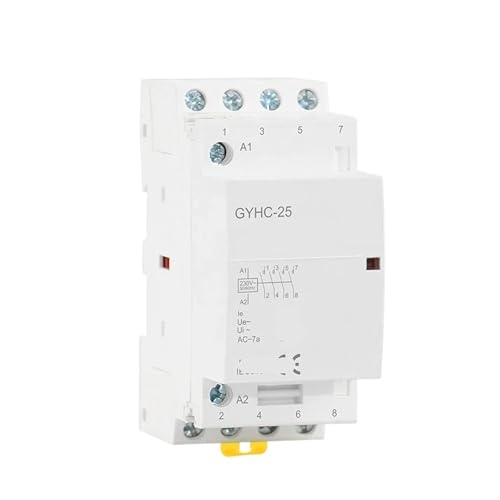 Contacteur modulaire 4P 25A 220V sur rail DIN pour tableau électrique domestique