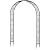 Arbuxzuy 83in Steel Garden Arch Arbor Trellis for Climbing Plants Outdoor,Yard,Garden,Climbing Plants 7ft Decorative Wire Lattice,Outdoor Wedding Arch(Black)