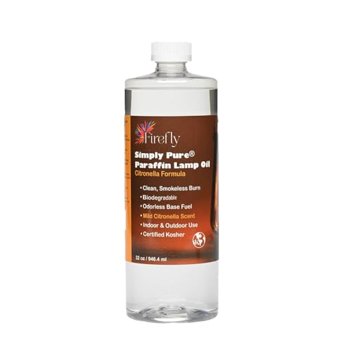 Image of Firefly - Premium Paraffin Lamp Oil 32 oz - Smokeless Indoor Fuel