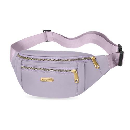 GIDWRIY Bauch Taschen Damen Herren,Outdoor Gürteltasche Wasserdicht,Bum Bag Women,Fanny Pack,Hip Bag,Crossbody Bags,Brusttasche Stilvolle,Umhängetasche,Brustbeutel Frauen,HüFttaschen Mode-lila