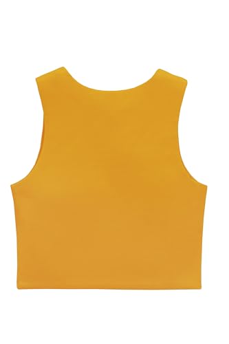 Image of Lilax Girls' Double Lined Sleeveless Basic Crop Tank Top
