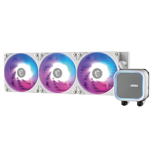 MSI MAG CORELIQUID A13 360 WHITE Watercooling AIO - Couverture complète du CPU, design du circuit...