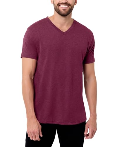 Image of Men's V-Neck T-Shirt Fitted Short Sleeve Soft Cotton Vneck Tees S-2XL