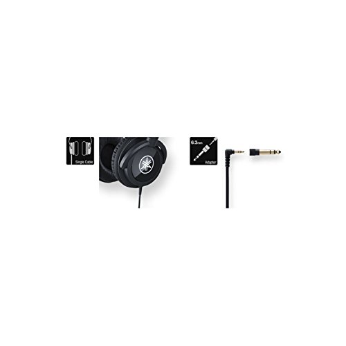 Image of Yamaha HPH-100B Wired Over Ear Wired Headphones (Black)