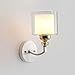 jijunpinpai Appliques murales Nordiques pour Lampe de Chevet, Abat-Jour en Verre en Fer forgé, luminaire à Une tête de décoration de Salon, Certification 3C, éclairage de Couloir 110-220V