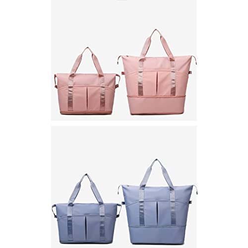 Sacola feminina bolsa de ginástica expansível bolsa de viagem de fim de semana bolsa de treino bolsa