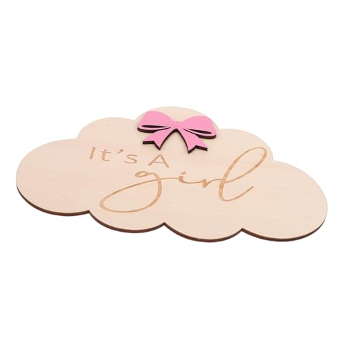 ERINGOGO Baby Name Sign Wooden Birth Announcement Milestone Growth Milestone Props