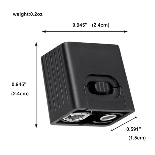 Image of IN SELECT 9 Volt Small Pocket Led Mini Flashlight -High Lumens Compact Portable Emergency Light Multi Mode Handheld Flashlight Light for Camping Hiking and Outdoor Use (2Pack,Battery not Included)