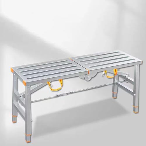 Plate-forme de travail pliable et portable aluminium pour lavage