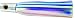 Iland Lures Iland Sailure Flasher w/Mylar 5 1/2" 1/2oz Blue White #SA300F-BL/WH
