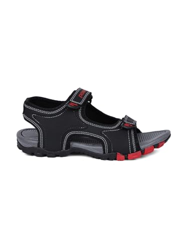 Image of Bata Boys COSMOS II Black Sports Sandals, (4616337)