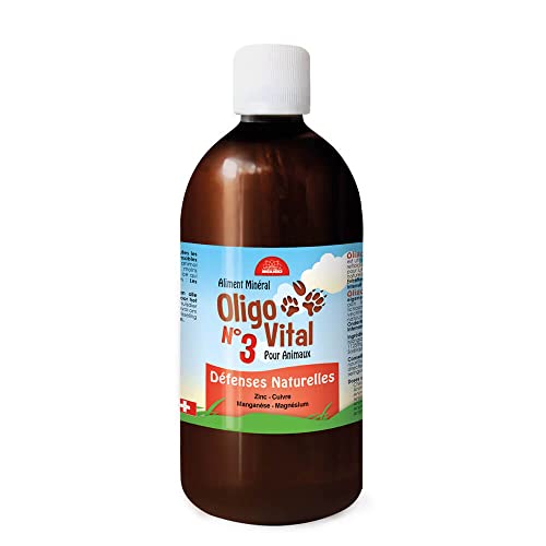Oligovital N°3 - Suplementos alimenticios para Animales - Defensas Naturales - 500 ML - Bioligo