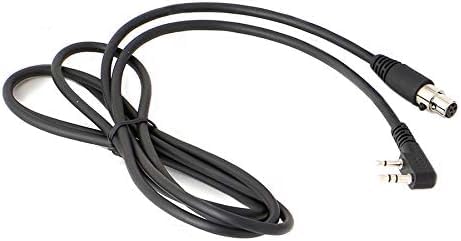 Rugged Radios CJ-Ken-XL 6' 2-Pin Handheld Radio Jumper Cable for Rugged V3, RH5R, RDH, Baofeng, Kenwood, HYT & Relm Radios