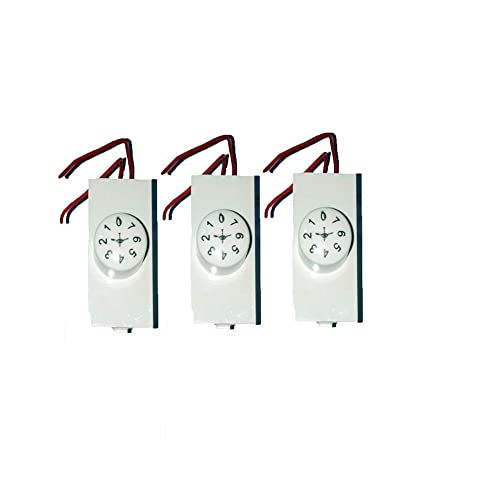 Image of FAN REGULATOR 7 Step Modular Fan Regulators 3 Pieces 220-240 Volts Ceiling Fan Regulators 50 Hz White Polycarbonate Fan Regulator Step Type