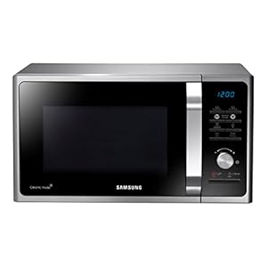 Samsung MS23F301TAS Solo Microwave with Healthy Cooking, 800W, 23 Litre, Silver