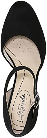 LifeStride Womens Jean Platform Pump, Black, 8 Wide US Review | Image 6