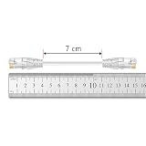 Ercielook Zestaw 12 kabli patch Cat6a - Łączna długość: 0,15 m - Kabel LAN Cat6a - 10 Gbps - 550 MHz - Kabel sieciowy wysokiej prędkości - Z czystego miedzi 28 AWG - Do panelu krosownicy/szafy