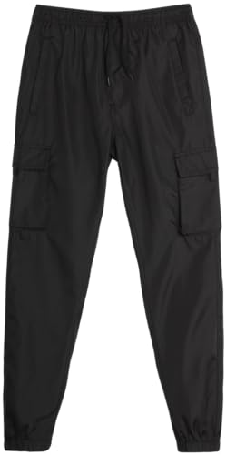 Boys Tech Pants - Quick Dry Performance Stretch Woven Joggers - Hybrid Cargo Jogger Pants for Boys (Sizes: 8-18)