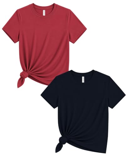 Image of Sleepynuts Women's Plain Round Neck Regular Fit Half Sleeve Cotton T Shirt