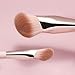 SEINGTOOM Angled Foundation Concealer Brush, Flawless Contour Bronzer Makeup Brush & Under Eye Makeup Small Foundation Precision Face Blending Brush for Liquid Or Cream Foundation, (Apricot color)