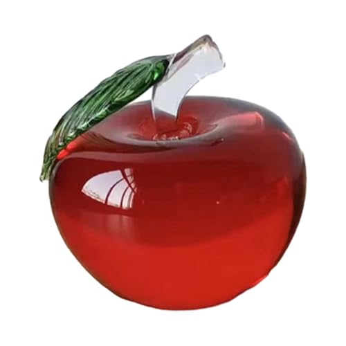 Fenteer Estatuilla de Fruta de Vidrio, Estatua de Cristal,