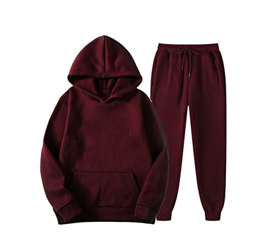 Ensemble chaud deux pièces pour homme avec capuche doublée et pantalon confortable en XXXL