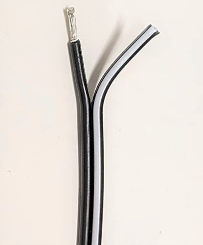 Amazon.co.jp: DC用平行コード UL2468 AWG18 黒/黒白ライン 10m : 産業