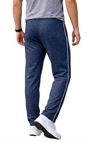 Image of Prince Sports Men's Cotton Track Pant | Comfortable Regular Fit Lower for Gym, Running, Sports & Casual Wear