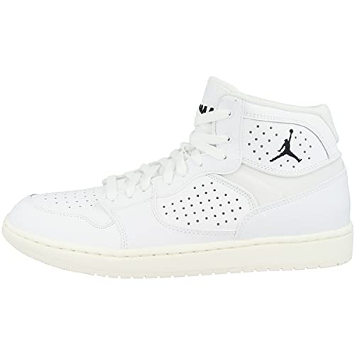 Nike Herren Jordan Access Hohe Sneaker, Mehrfarbig (White/White-Pale Ivory-Metallic Gold 100), 47.5 EU