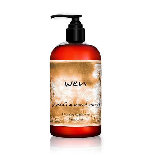 WEN by Chaz Dean Cleansing Conditioner for Hair - Shampoo & Conditioner Cowash for Fine or Curly Hair, Co Wash with Rosemary Oil - Sweet Almond Mint, 16 Fl Oz (Pack of 1)