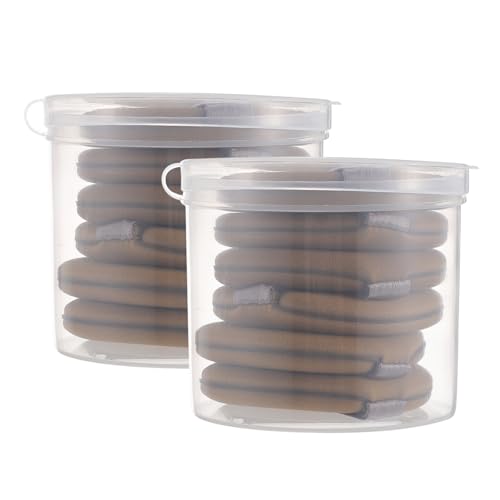 Beaupretty 12 Esponjas De Maquillaje Triangulares De Terciopelo Con Forma De Borla Contenedor De Polvos Con Borlas Artículos De Tocador Rubor Líquido Corrector Esponja Para Maquillaje