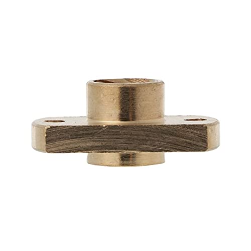 Lysee 3D Printer Parts & Accessories - T8 nut Pitch 2mm Lead 8mm Brass T8x8mm Flange Lead Screw Nut for c.c Parts Dropship