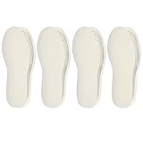 AOROPS Einlegesohlen mit Schafwolle, 4 Paar Kinder Einlegesohlen Wärme...
