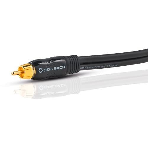 Oehlbach BOOOM 500 - Subwoofer Y-Cinch-Kabel (2 x Cinch auf 1 x Cinch) - Druckvolle Basswiedergabe & effektive Schirmung - 5m - Anthrazit by OEHLBACH - Image 3